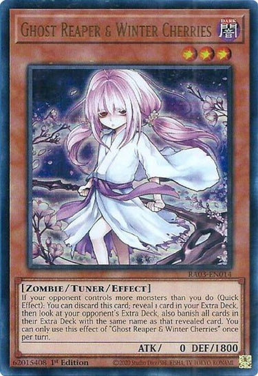 Ghost Reaper & Winter Cherries (Alternate Art) (UR) | RA03-EN014